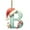 B, variant on 26 Alphabet Letters Xmas Hanging Decorations For Christmas Tree - 2D Flat Design 0.013Inch (0.33Mm) Thick 26 Letters Set - For Home Office Party Indoor Wall Hanging Holiday Xmas