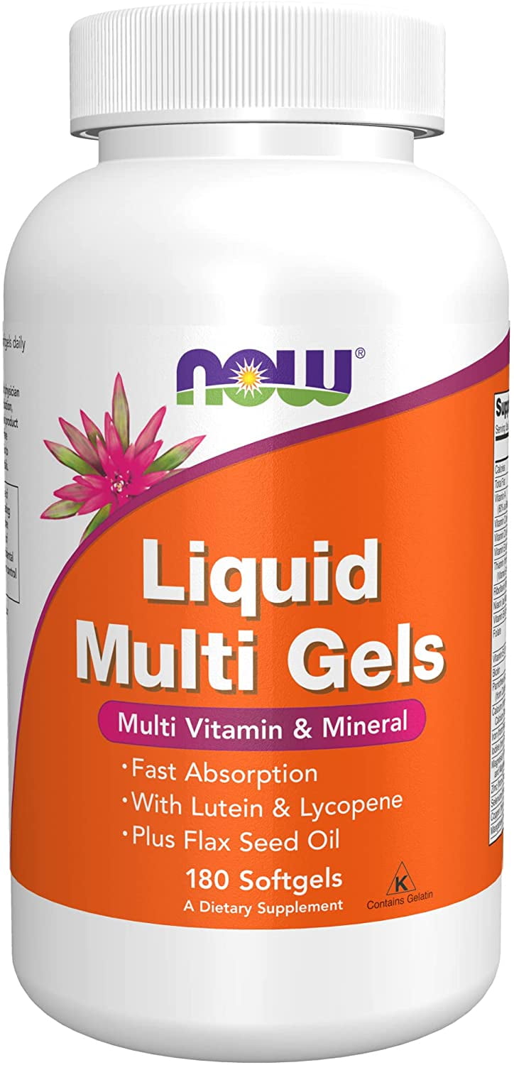 Now Supplements Liquid Multi Gels Multi Vitamin & Meniral, 180 Softgels