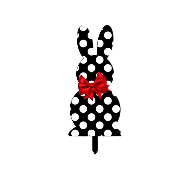 Monstrate Cartel de patio de Pascua, punto, lazo, Animal, jardinera para exteriores, Park, porche, estaca, fiesta, ambientes, decoración Kits de decoración para fiestas Monstrate HA079305-00B
