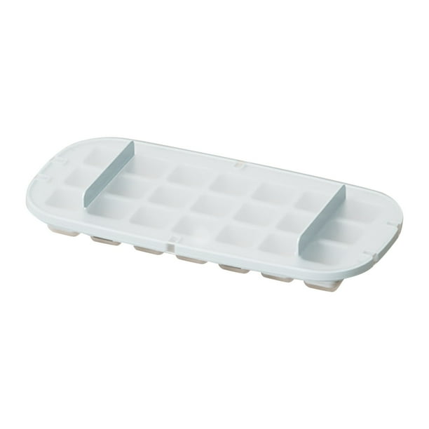 Bandeja pequeña con tapa, molde de 6 agujeros para un fácil desmolde, molde de hielo compacto para refrigerador, rejilla redonda para hielo para agua, jugo, café, té con leche, silicona de grado