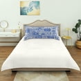 thumbnail image 4 of Coolnut Blue Mexican Ceramic Satin Pillowcase for Hair and Skin Silk Pillowcase, King Size(20x40 inches) - Slip Cooling Satin Pillow Covers with Envelope Closure（108） Home Decor Gifts, 4 of 7