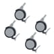 thumbnail image 3 of Ruedas giratorias para silla, 4 piezas, ruedas giratorias de goma con freno, ruedas giratorias con vástago roscado, eficiencia óptima, 3 of 9