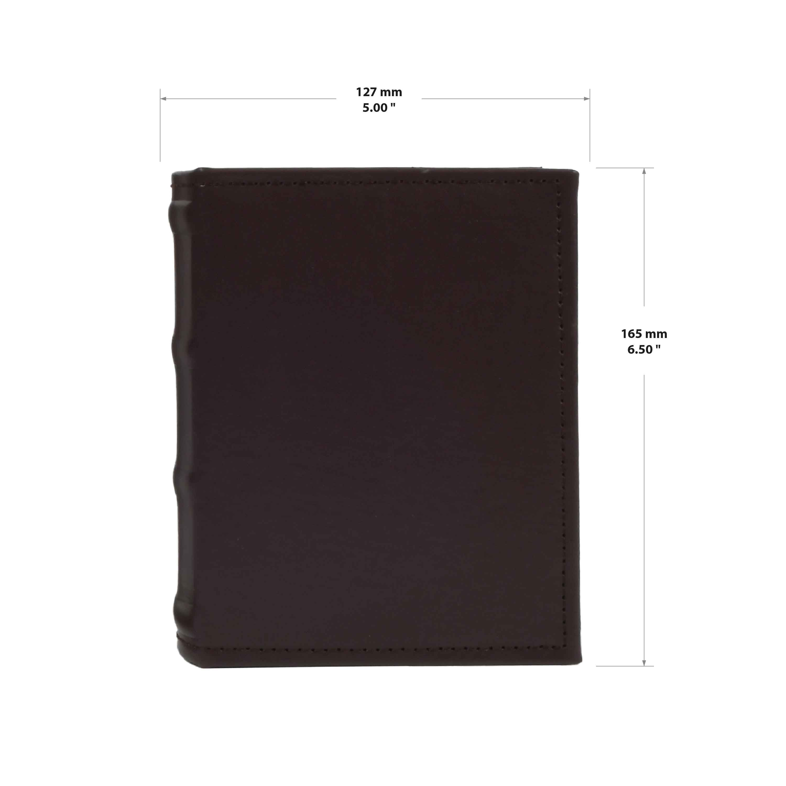 New View Gifts Faux Leather Mini Photo Album-Burgundy