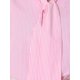 thumbnail image 5 of INSPIRAR CHIC Camisetas sin mangas de rayas con lazo en el cuello para mujeres S Rosa, 5 of 6