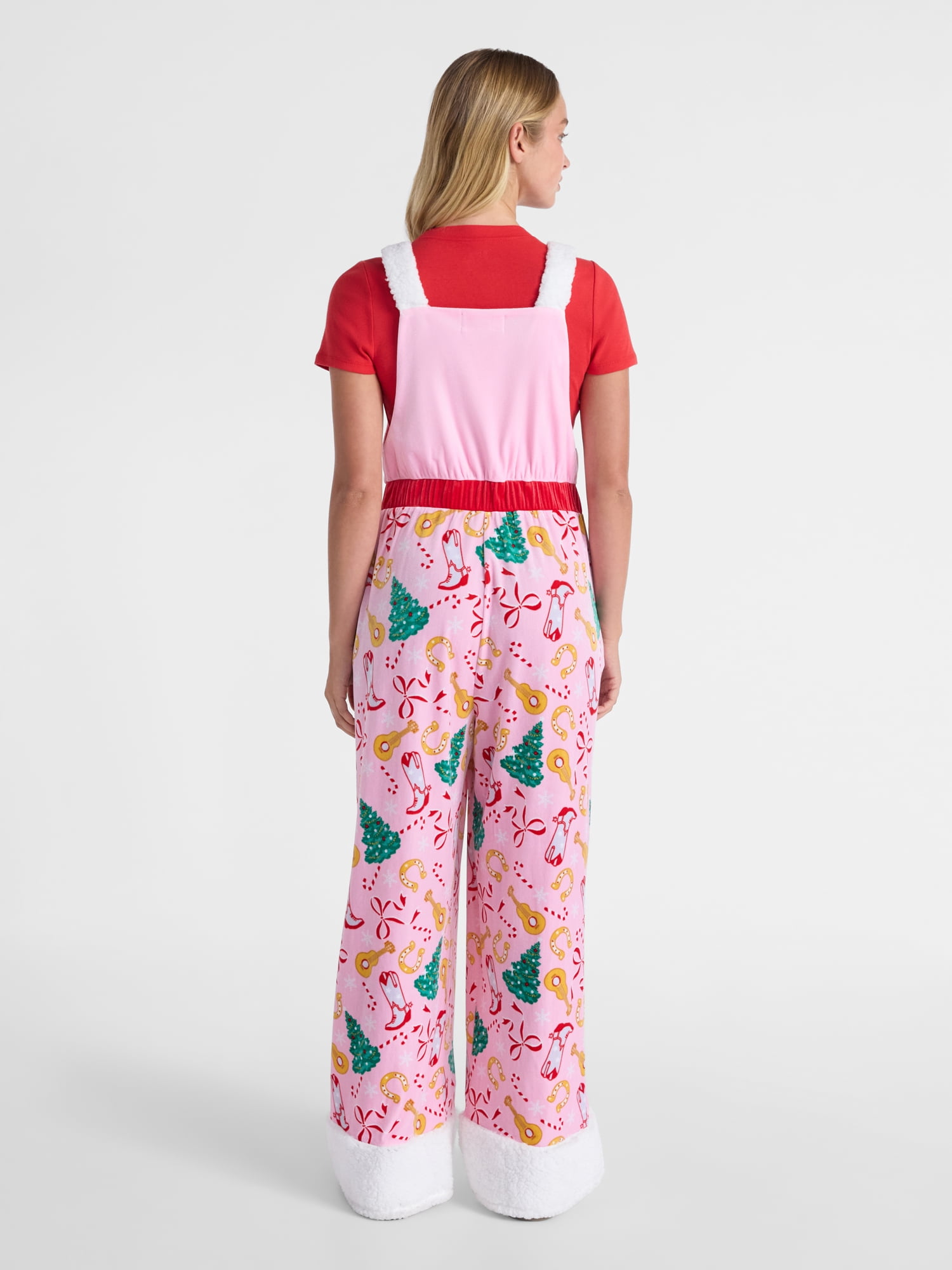 No Boundaries Western Holiday Jumpsuit, Women’s