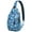Sky-blue-4, variant on Aloha Shoulder Backpack - Hawaiian Beach Landscape Sling Bag with Versatile Wear - Spacious & Organized Anti-Theft Design for Travel, Commuting & Outdoor Enthusiasts