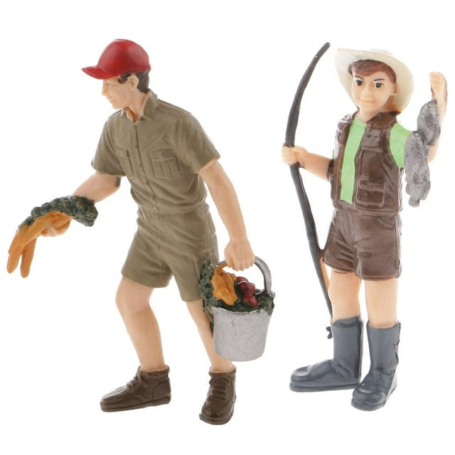 2 Unids Ranchero Personas Estatuilla Modelo De Acción Niños Juguete