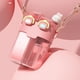 thumbnail image 4 of Kawaii Fashion Plastic Water Bottle with Straw and Adjustable Strap for Outdoor Sports and Travel, Coral Pink, 780ml, 4 of 4