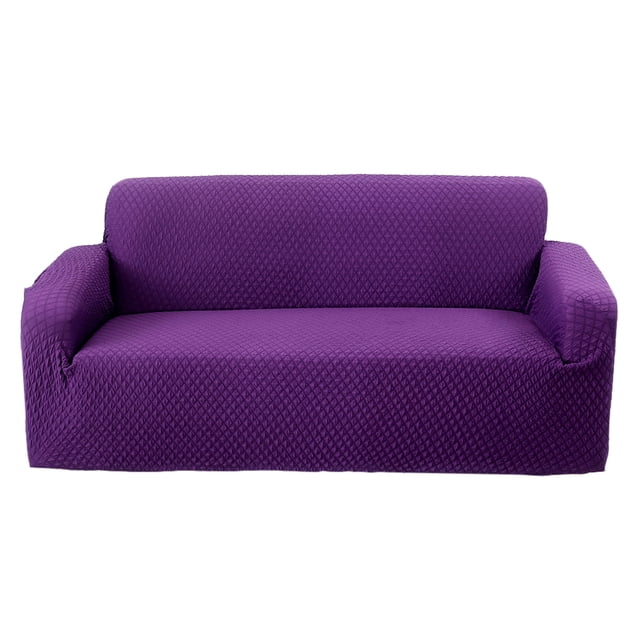 Funda de Asiento Multiusos de 2 plazas en interior de Poliéster - Púrpura Sunnimix Funda Sofá Loveseat