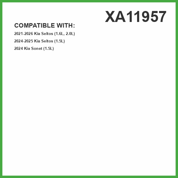 ECOGARD XA11957 Filtro de Aire Premium para Motor | Compatible con Kia Seltos 2021-2026 1.6L, 2.0L; Seltos 2024-2025 1.5L; Sonet 2024 1.5L 3