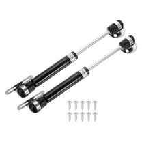 Uxcell 2 Pack Lid Support Hinges, 8 Inch 80N Gas Struts Soft Close Folding Lid Stay Hinges Lift Support Slow Lowering Pneumatic Lid Buffer for Cabinet Closet Wardrobe, Black