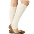 thumbnail image 4 of Raindrops Yoga Leg Warmers 1 Pair for Women Knitted White 43 x 10cm, 4 of 8