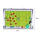 thumbnail image 2 of Tablero del entrenador de las tácticas del fútbol, ​​colgante del fútbol del portapapeles del entrenamiento de la aleación de aluminio DYNWAVEMX Silbato de los entrenadores del tablero de fútbol, 2 of 8