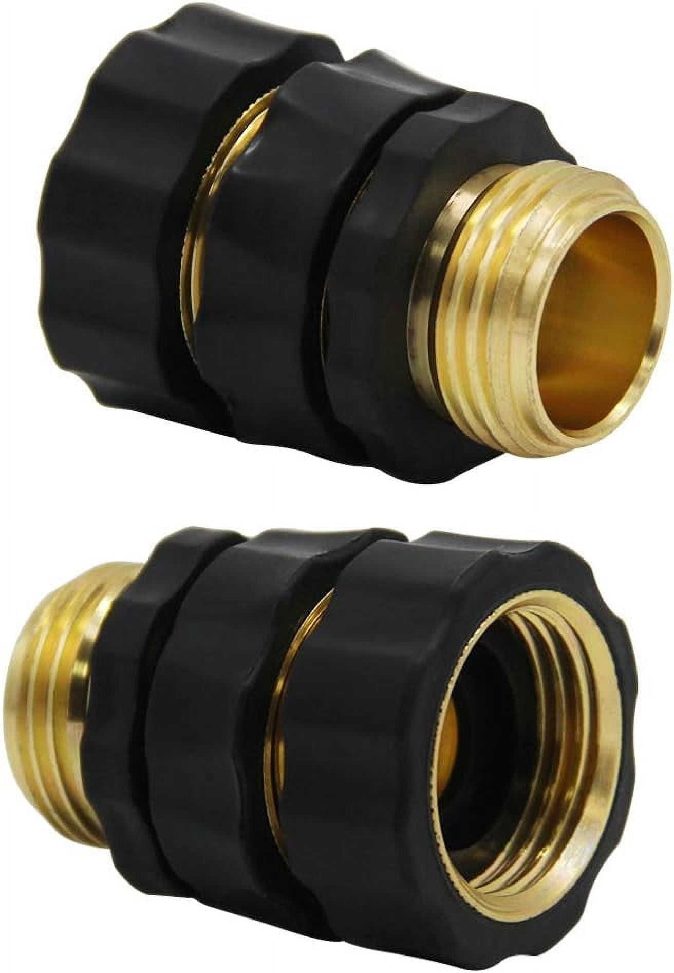 Hailin 3/4 Inch Garden Hose Fitting Quick Connector Male and Female Set, 4 Set, Garden Hose Adapter, Quick Connect Hose Fittings, Garden Hose Connector, Hose Attachment