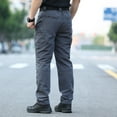 thumbnail image 7 of Dwralegc Men's Work Pants Ripstop Waterproof Cargo Pants Lightweight Solid Color Camping Pants with Pockets Big and Tall Slim Fit Stretch Gray L, 7 of 7
