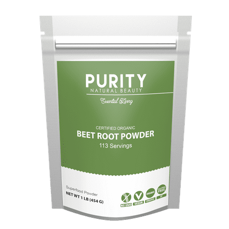 Organic Beet Root Powder - Beetroot Extract - Beet Root Juice Supplements Rich in Nitric Oxides for Energy Booster, Super Beats Flavor for Delicious Smoothie, Vegan Friendly, Water Soluble (Pack of 3)