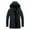 Black, variant on BLTIBY Men's Thick Winter Jacket with Removable Hood Fleece Lining Cotton Military Jackets Work Jackets with Cargo Pockets Outwear Black L