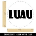thumbnail image 2 of Luau Hawaii Fun Text Self-Inking Rubber Stamp Ink Stamper - Lime Green Ink - Mini 1/2 Inch, 2 of 7