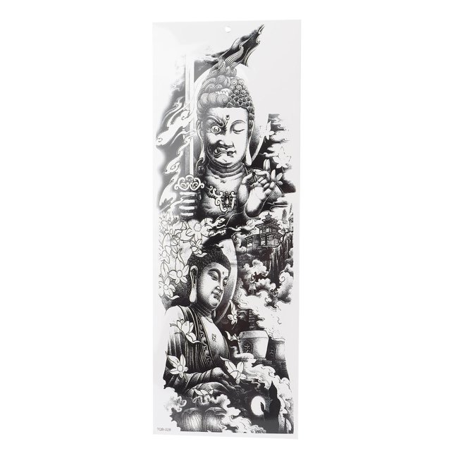 Tatuaje temporal para brazo completo, pegatina portátil para hombres y mujeres, tatuaje impermeable, decoración en barraTQB-028