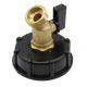 thumbnail image 1 of Adaptador para tanque de agua HONGDI de 275 a 330 galones IBC, manguera de latón de 2", conector para manguera de jardín, piezas de válvula, 1 of 8