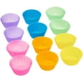 thumbnail image 2 of Reusable Silicone Round Baking Cups, Muffin Liners, Pack of 12, Multicolor, 2.9 x 2.9 x 1.3 inches (LxWxH), 2 of 4
