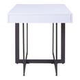 thumbnail image 2 of Furniture of America Ariadne 1-Drawer Wood White and Gun Metal End Table, 2 of 12