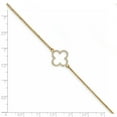 thumbnail image 2 of Beautiful 14k A Diamond 2 Strand Quatrefoil Design w/1in Ext. Bracelet, 2 of 2