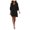 Black, variant on Womens Dresses for Wedding Guest Short Sleeve Tunic Dress V Neck Casual Loose Flowy Swing Shift Dress