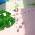 thumbnail image 4 of GUOOL Crystal Ball s Rainbow Metal Frame Pendant Home Room Garden Decor 5, 4 of 9