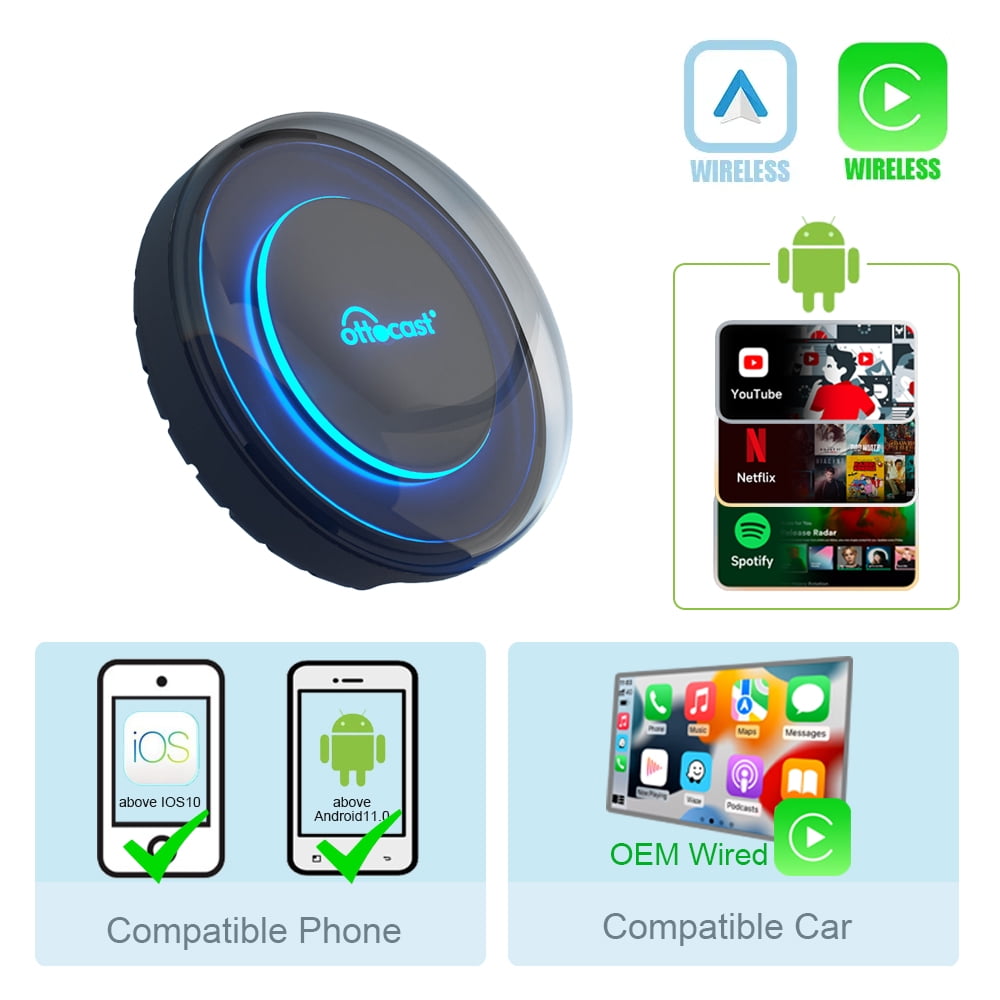 Ottocast CarPlay AI Box PICASOU 2 Newest Android Ai Box Wireless
