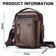 thumbnail image 2 of Bolso de hombro de cuero para hombre, pequeño bolso bandolera para hombre para el trabajo, bolso de mano tipo cartera para hombre, bolso bandolera elegante y multifuncional de cuero, 2 of 8