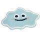 thumbnail image 1 of Yhmxh Decoración del baño Alfombra antideslizante para baño con diseño de nubes sonrientes, para puerta de inodoro, con efecto flocado, absorbente de agua Gabinete de almacenamiento de baño, 1 of 5