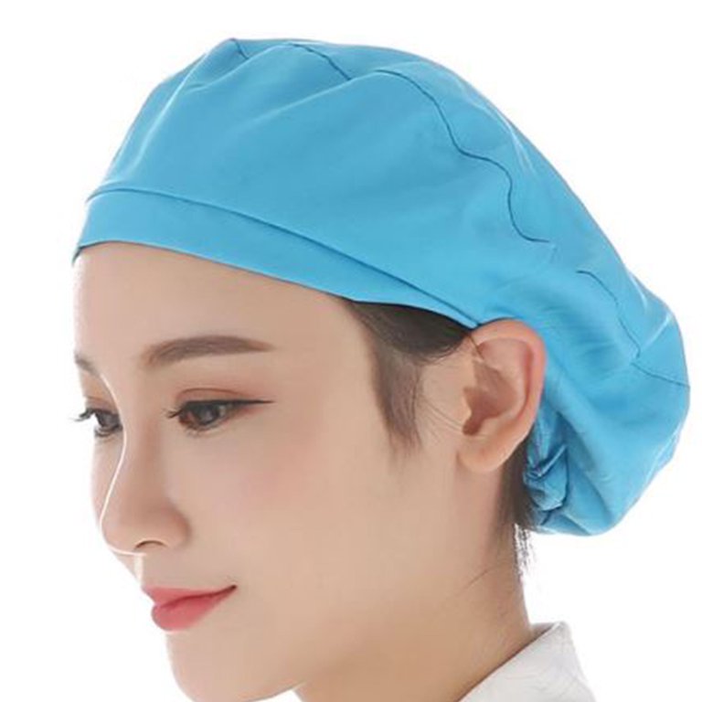 Dustproof Chef Cap Breathable Work Hat for Hotel Restaurant Canteen