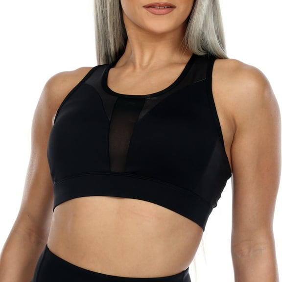 White Mark Women's Racer Back Sports Bra
