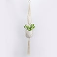 thumbnail image 6 of Macrame Hanger - 41.3" Indoor Hanging Planter Basket with Wood Beads, Decorative Wall Hanger for Pots Up to 10", 6 of 6