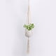 thumbnail image 4 of Fiudx Cesta Colgante Europea, Percha Decorativa de Malla, Cuentas de Madera Natural, Diseño de Tejido Flexible, Ideal para Jardinería Interior, Decoración de Paredes, Uso En La Oficina y El Hogar, 10, 4 of 4