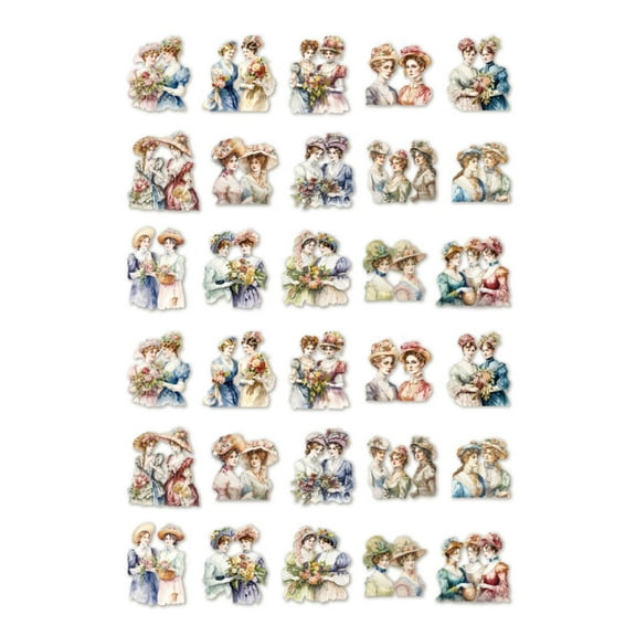 1 Sheet Decorative Handbook Sticker for Adult Student, Journaling Sticker Book Aesthetic Sticker Scrapbook Sticker