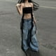 thumbnail image 3 of Shrunken Streamer Halter Top Niche Design Hot Girl Cropped Crop Top T-Shirt, 3 of 6