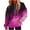 Hot Pink, variant on Under 10$ Buigttklop Women Long Sleeves Casual Hooded Printing Crewneck Pullover Sweatshirt Tops