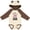 Natural & Brown w Ears, variant on Inktastic Future Diva Baby Girl Singer Girls Long Sleeve Baby Bodysuit