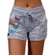 thumbnail image 3 of Butterfly Pattern Drawstring Shorts, Casual Dual Pockets Shorts For Spring & Summer, Women's Clothing, 3 of 4