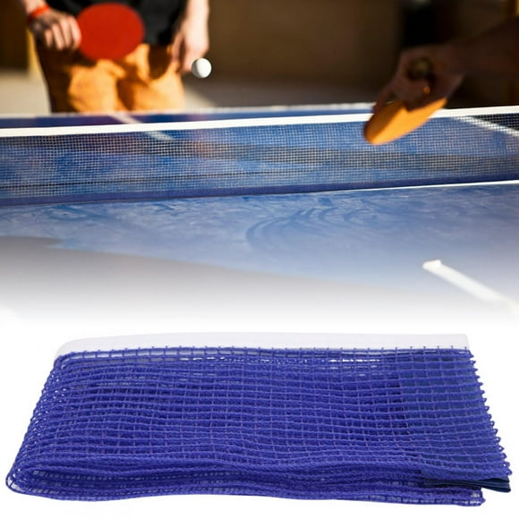 Ping Pong Net, Ping Pong Table Net Blue Polyester Portable Tennis Table Ping Pong Net with Metal Bracket for Replacement Old and Break Table Tennis Net