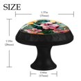 thumbnail image 4 of 12 Pieces Aesthetic Jungle Hawaiian Pattern Glass Knobs for Dresser Drawers, 1.37 x 1.10 IN Round Kitchen Cabinet Pulls For Home Office Nursery Kids Room, 4 of 6