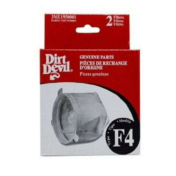 Dirt Devil Hand Vacuum Cleaner Type F-4 Filter 2 Pk Part - 3ME1950001