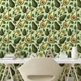 thumbnail image 2 of Ambesonne Avocado Peel & Stick Wallpaper for Home, Classic Boho Fruit Pattern, 13"x72", Pale Green Cinnamon, 2 of 5