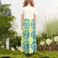 thumbnail image 3 of Robe Décontractée pour Filles, Manches Courtes Col Rond avec Poches, Polyester Léger, Style Jupe Longue, pour le Quotidien et les Fêtes d'Anniversaire, 3 of 5