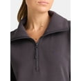 thumbnail image 4 of Avia Women's and Women's Plus ScubaKnit Quarter Zip Pullover, Sizes XS-4X, 4 of 5