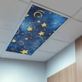 thumbnail image 2 of 4 Pack Blue Starry Sky Fluorescent Light Covers for Ceiling Lights Star Galaxy Fantasy Romantic Magnetic Ceiling Light Covers Overhead Light Filters for Office Classroom Home, 2 of 9