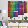 thumbnail image 5 of Design Art - Rainbow Colors On Wooden, 5 of 5