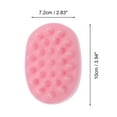 thumbnail image 5 of Unique Bargains 1 Pc Hand Card Hair Shampoo Brush for Head Massage 3.94"x2.83"x2.83" Pink, 5 of 6